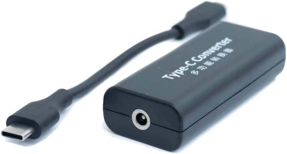 SYSTEM-S USB 3.1 millistykki af gerðinni C kvenkyns í DC 20 V 4,5 x 3,0 mm kvenkyns hleðslusnúra