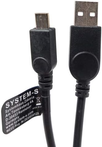 SYSTEM-S USB 2.0 Y Kabel 25cm Typ A Stecker zu Typ A und Micro B Stecker Adapter Schwarz