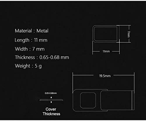 System-S Webcam Cover Self-adhesive Color: Silver