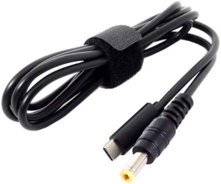 SYSTEM-S USB 3.1 snúra 145 cm Type C tengi í DC 20 V 5,5 x 1,1 mm tengi
