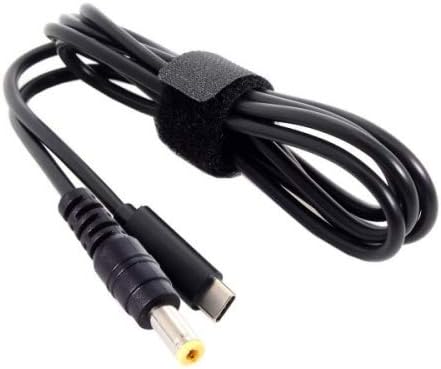 SYSTEM-S USB 3.1 snúra 145 cm Type C tengi í DC 20 V 5,5 x 1,1 mm tengi