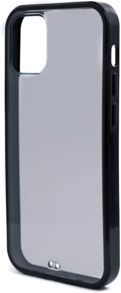 SYSTEM-S protective silicone case in black transparent case compatible with iPhone 12 Mini
