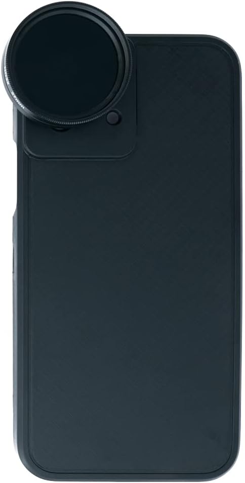 System-S ND síusett 37 mm hlutlaus þéttleikasía grá sía með hulstri fyrir iPhone 12 Pro svart