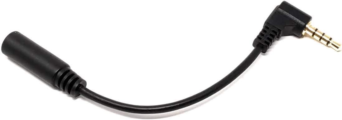 System-S 90° hallandi 3,5 mm tengikapall með 4 pinna horntengi, 10 cm fyrir farsíma, Samsung, spjaldtölvu