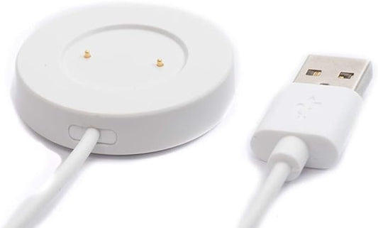 SYSTEM-S USB 2.0 snúra, 90 cm, hvít hleðslustöð fyrir Huawei Honor Watch GS PRO snjallúr