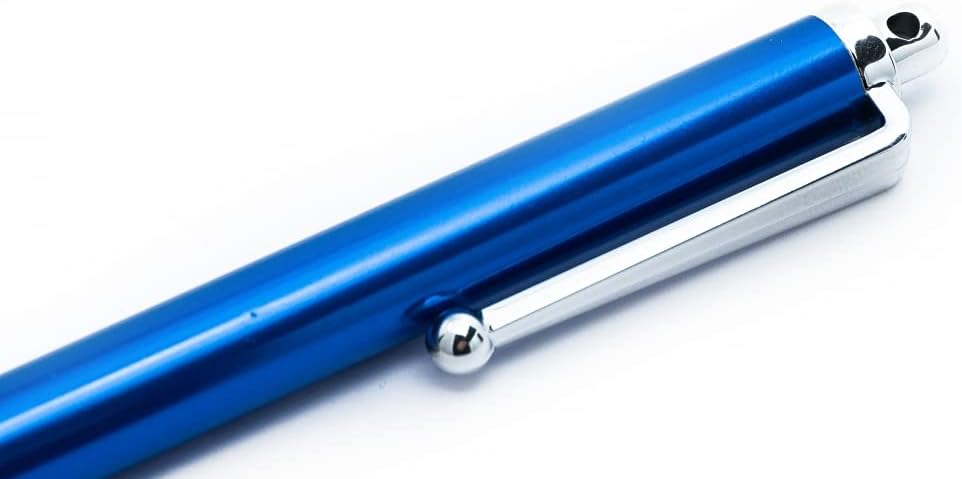 SYSTEM-S Touchpen Stylus in blue made of aluminum for tablet smartphone laptop