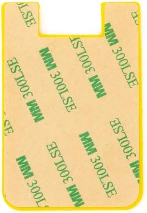 System-S 10x Smartphone Card Holder Silicone Case Card Case in Yellow
