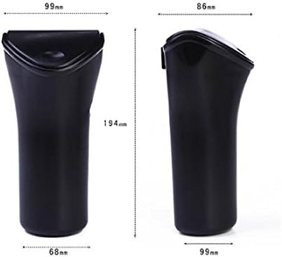 SYSTEM-S Car Mini Trash can with lid in black