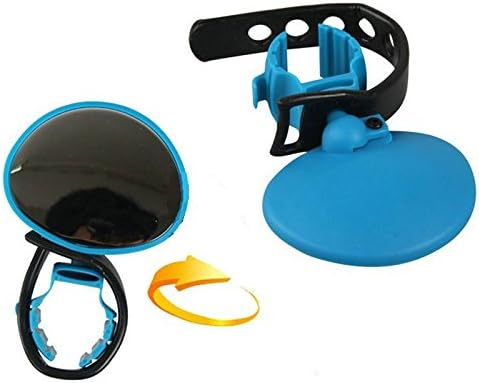 System-S Bicycle Mirror Rearview Mirror Convex Mirror in Blue