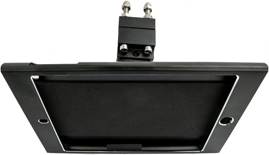 SYSTEM-S Stangen Halterung mit Schloss Befestigung aus Metall in Schwarz für iPad Mini