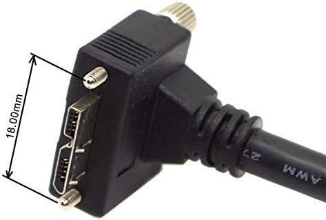 SYSTEM-S USB 3.0 A (male) to Micro USB 3.0 (male) Upward angled 120cm high speed data cable charging cable with locking screw for Nikon D800 D800E D810