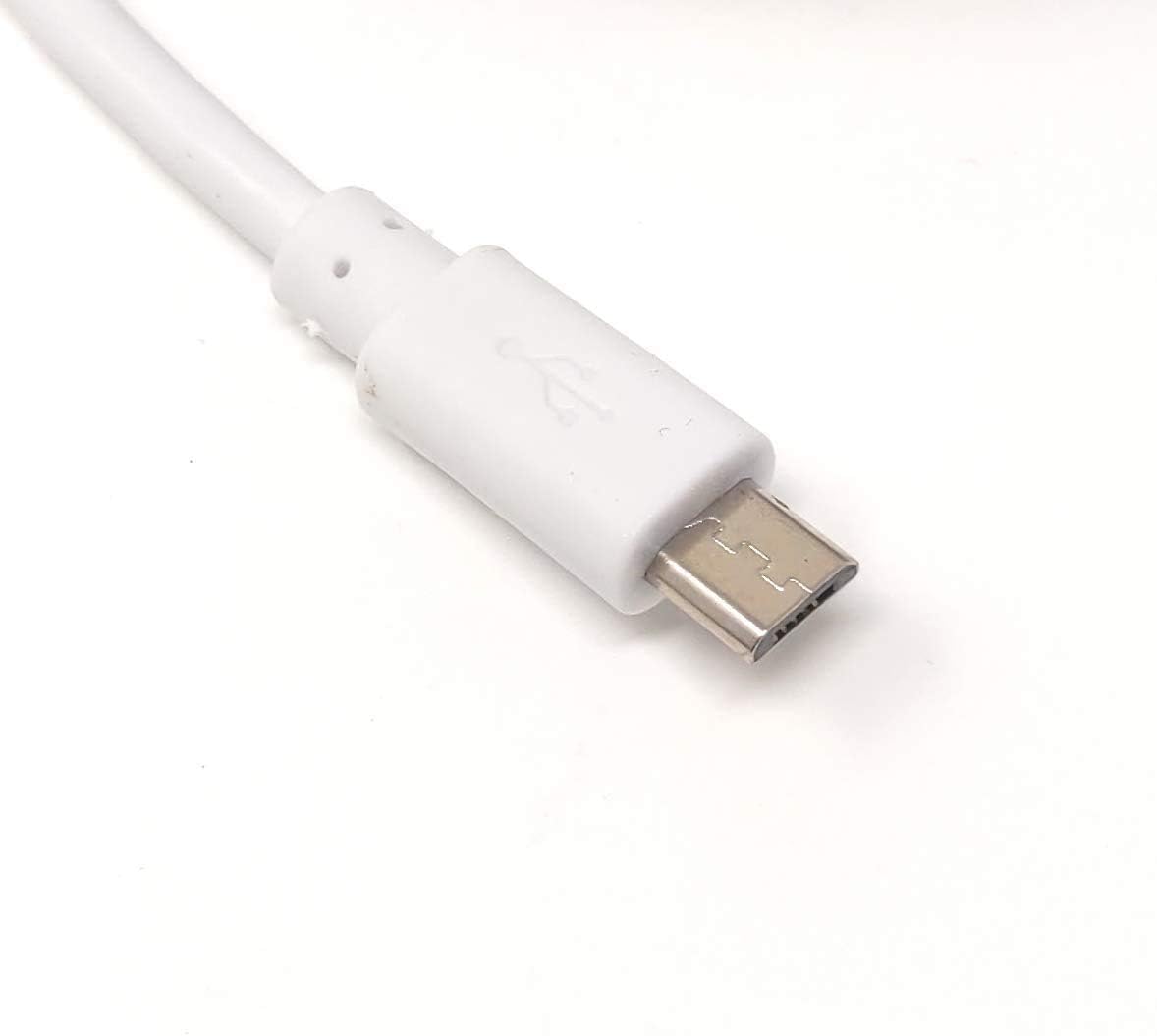 SYSTEM-S USB 2.0 snúra 13 m Micro B tengi í Type A tengi í hvítu