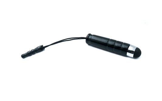 SYSTEM-S Mini Stylus 5 cm snertipenni svartur fyrir snjallsíma, spjaldtölvu, lófatölvu