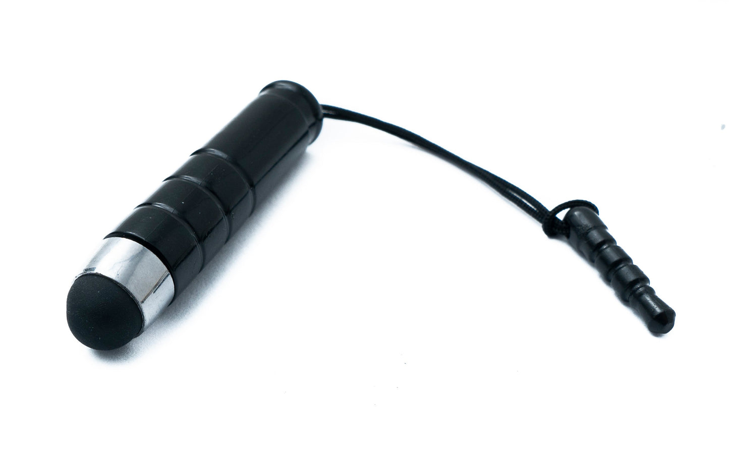 SYSTEM-S Mini Stylus 5 cm snertipenni svartur fyrir snjallsíma, spjaldtölvu, lófatölvu