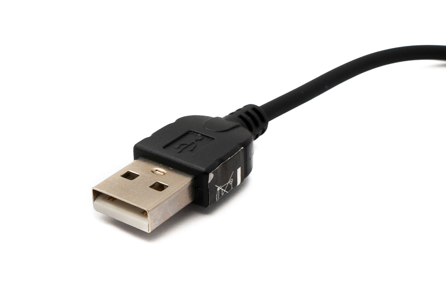 SYSTEM-S USB 2.0 cable 20 cm Mini B plug to Type A plug adapter in black