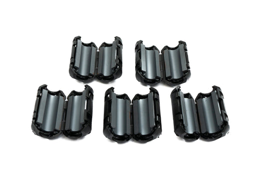 SYSTEM-S 5x Ferrite core 9 mm Ø split ferrite toroidal core sheath wave filter for cable