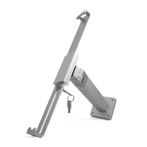 SYSTEM-S Universal Präsentation Wandhalter Haltearm abschließbar Wandhalterung für Tablet PC´s von 9.7-12 Zoll