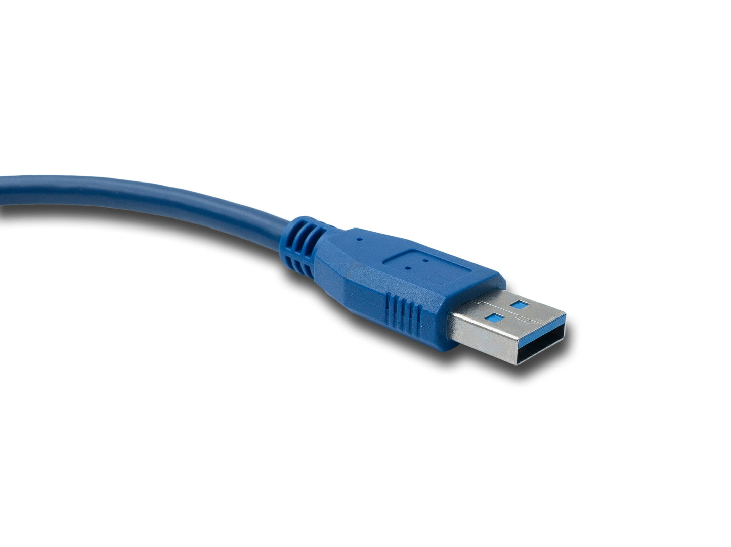 SYSTEM-S USB 3.0 Kabel 30 cm Typ A Stecker zu 3.0 Micro Stecker in Blau