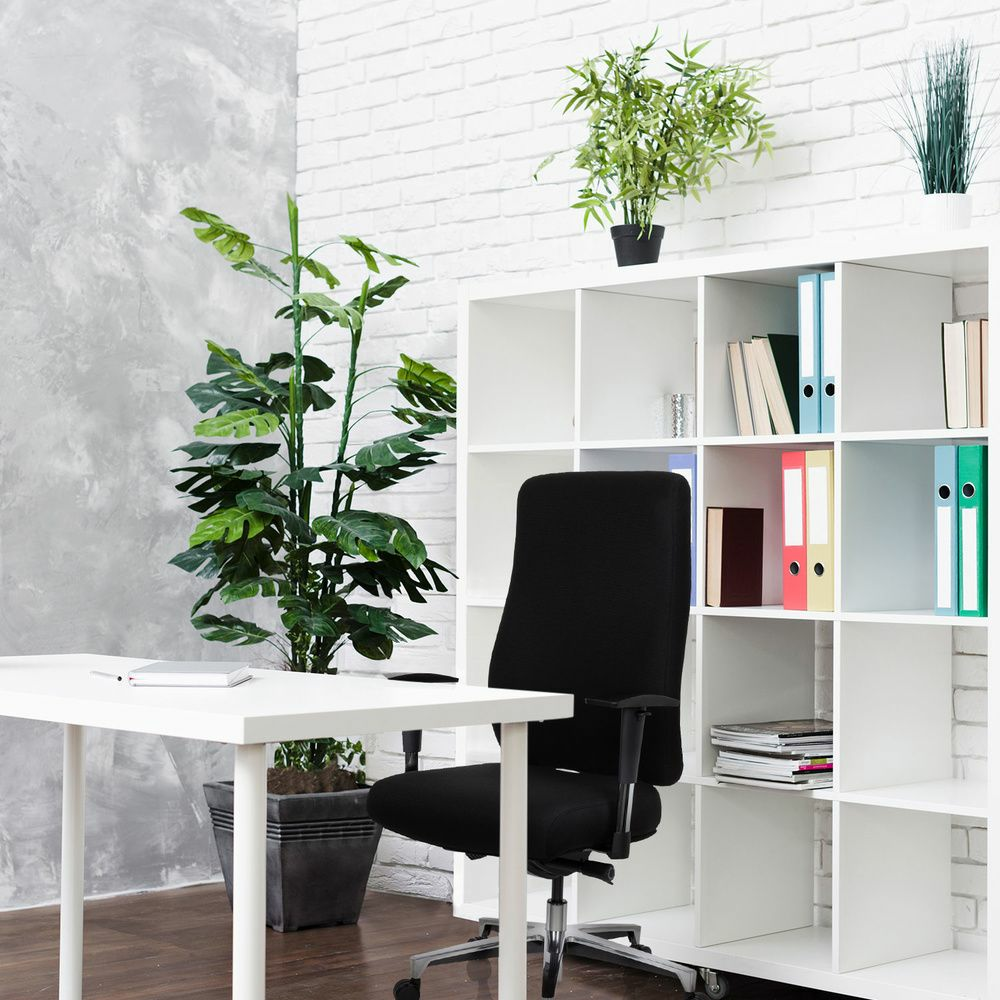 Hjh Office Profi skrifstofustóll, Forcom efni, svartur, á lager