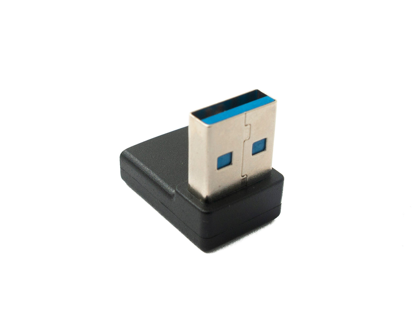 SYSTEM-S USB 3.1 Adapter Typ C Buchse zu 3.0 Typ A Stecker Kabel Winkel Schwarz