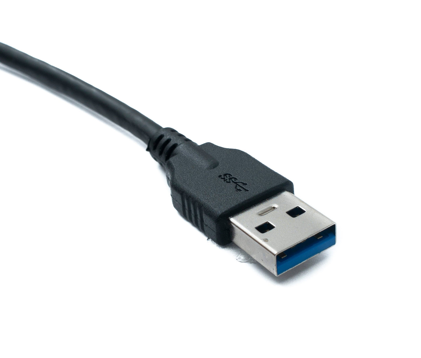 SYSTEM-S USB 3.0 snúra 100 cm Tegund A karlkyns í karlkyns millistykki, svart