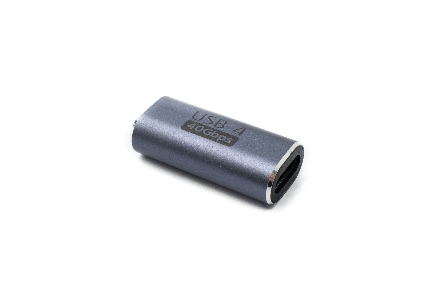 SYSTEM-S USB4 USB Adapter Type C Female to Female 40 Gbit/s USB 4.0 Cable in Gray