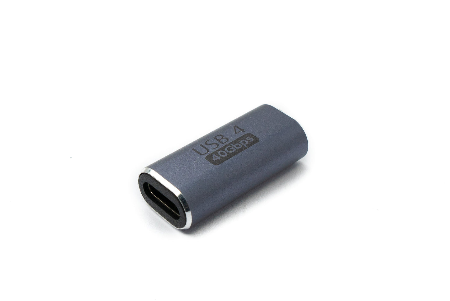 SYSTEM-S USB4 USB Adapter Type C Female to Female 40 Gbit/s USB 4.0 Cable in Gray