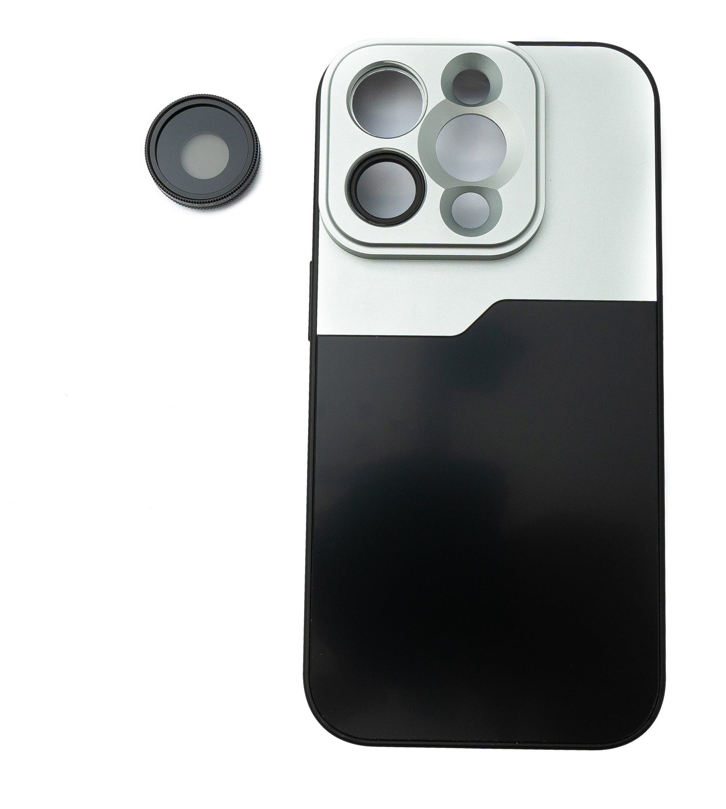SYSTEM-S CPL síu hringlaga pólunarlinsa með hulstri í svörtu fyrir iPhone 14 Pro