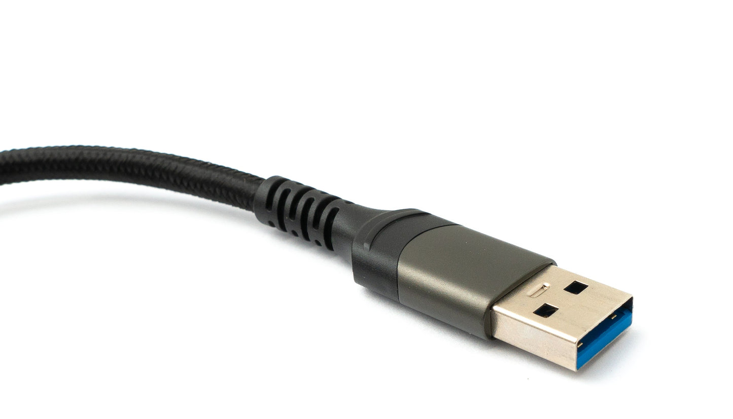 SYSTEM-S SATA snúra 15 cm 22 pinna kvenkyns í USB 3.0 Tegund A karlkyns millistykki fyrir harða diska