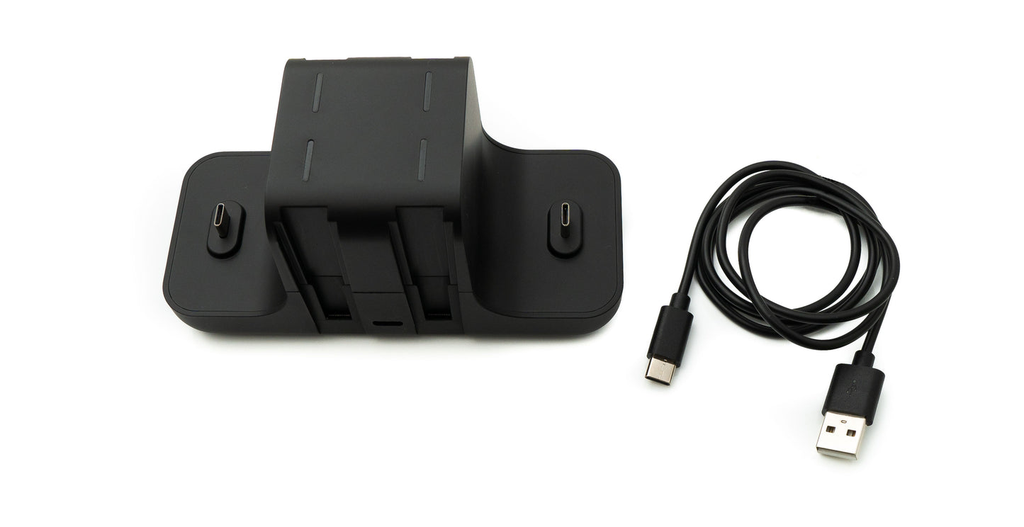 SYSTEM-S 6 í 1 USB 3.1 hleðslustöð fyrir Nintendo Switch Pro stýripinna Joy-Con snúru