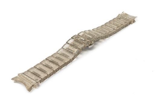 SYSTEM-S 20 mm PC-ól fyrir Samsung Galaxy Watch 5 4 snjallúr í glitrandi svörtu