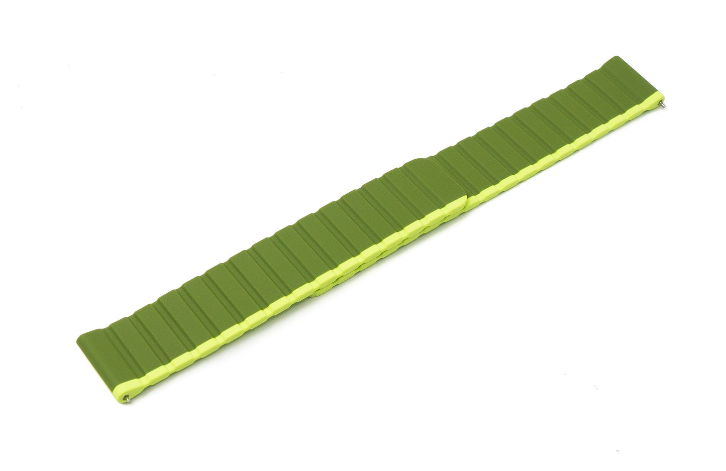 SYSTEM-S 20 mm silicone magnetic strap for Samsung Galaxy Watch 5 4 in green