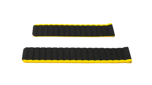 SYSTEM-S 22 mm silicone magnetic strap for Samsung Galaxy Watch 5 4 in yellow