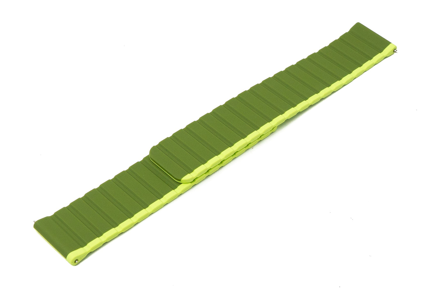 SYSTEM-S 22 mm silicone magnetic strap for Samsung Galaxy Watch 5 4 in green