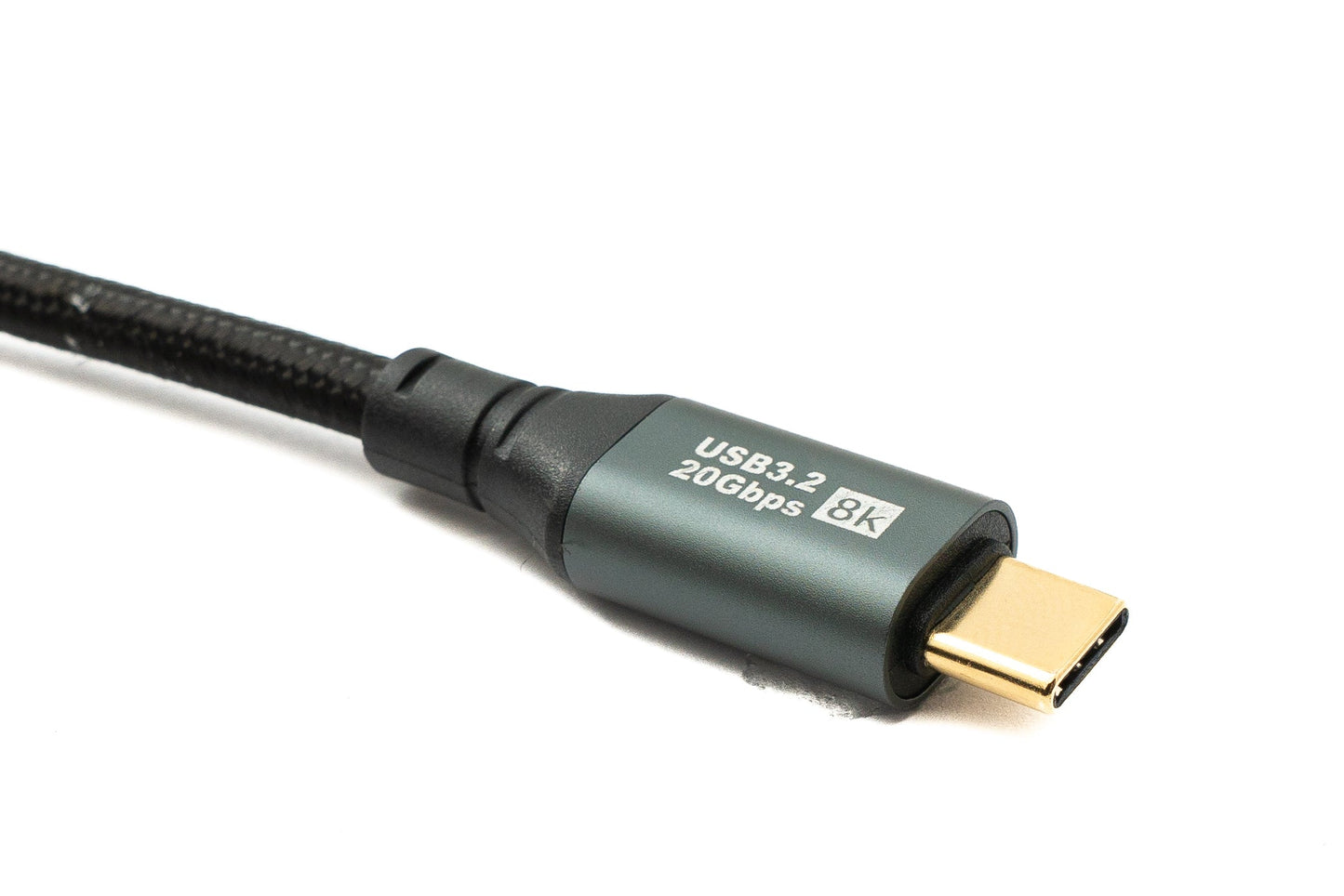 SYSTEM-S USB 3.2 Gen 2 8K 150 cm Kabel Typ C Stecker zu Stecker geflochten 20 Gbit/s 100 W kompatibel für iPhone 15
