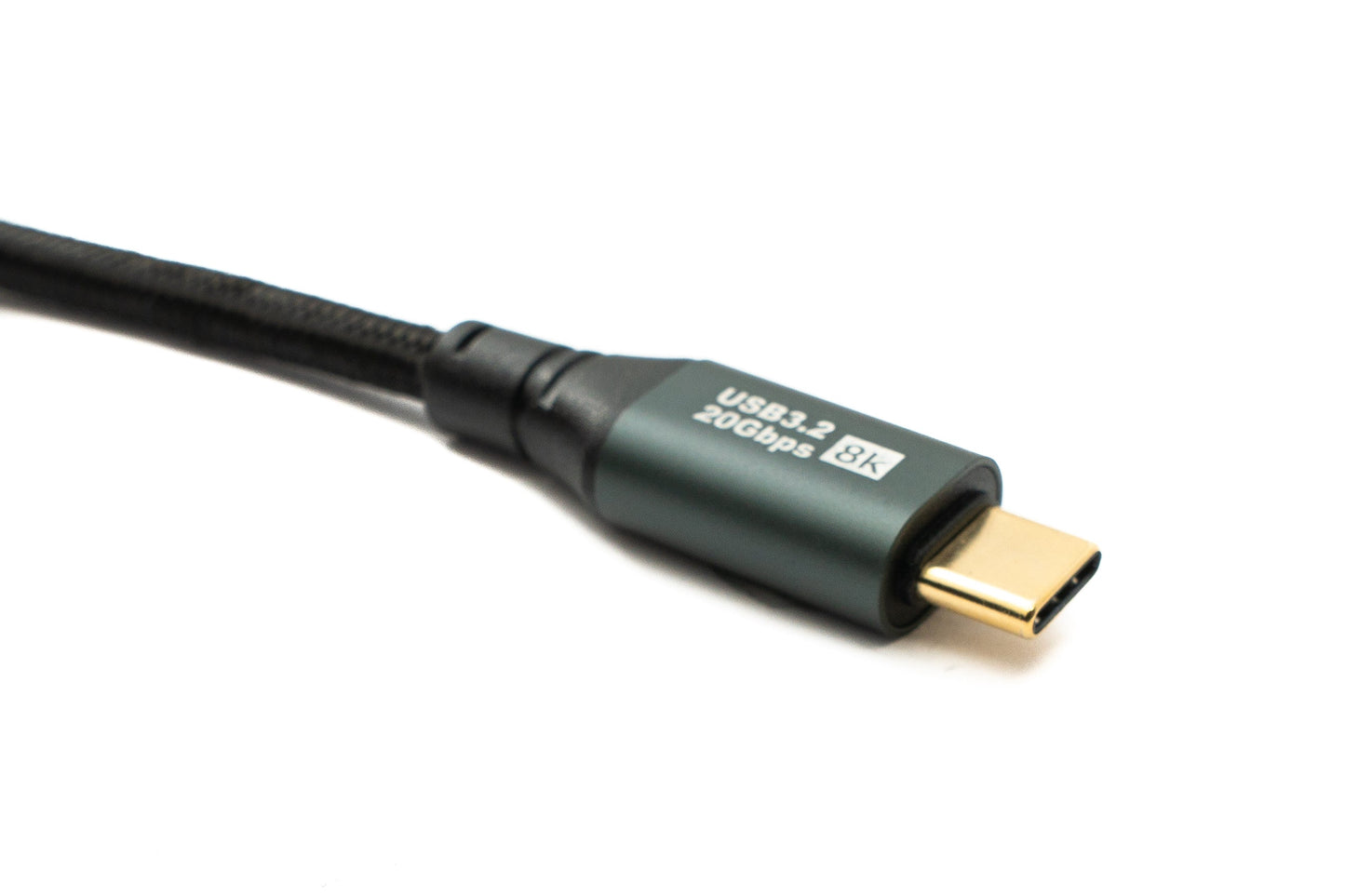 SYSTEM-S USB 3.2 Gen 2 8K 3 m Cable Type C Male to Male Braided 20 Gbps 100 W Compatible for iPhone 15