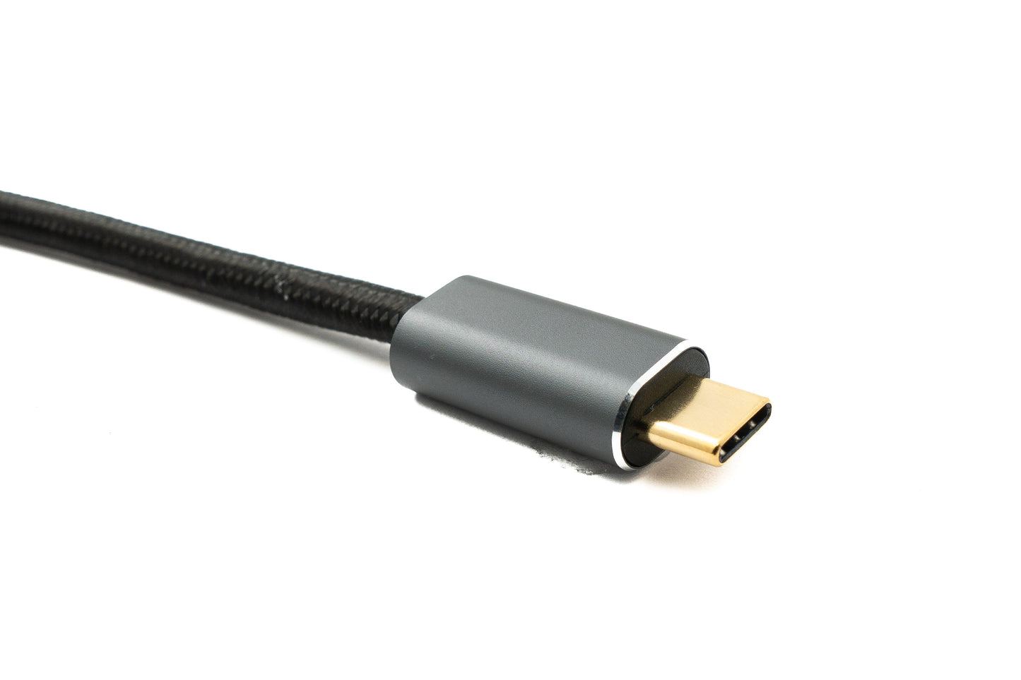 SYSTEM-S USB 3.2 Gen 2 2 m Kabel Typ C Stecker zu Stecker geflochten 20 Gbit/s 100 W