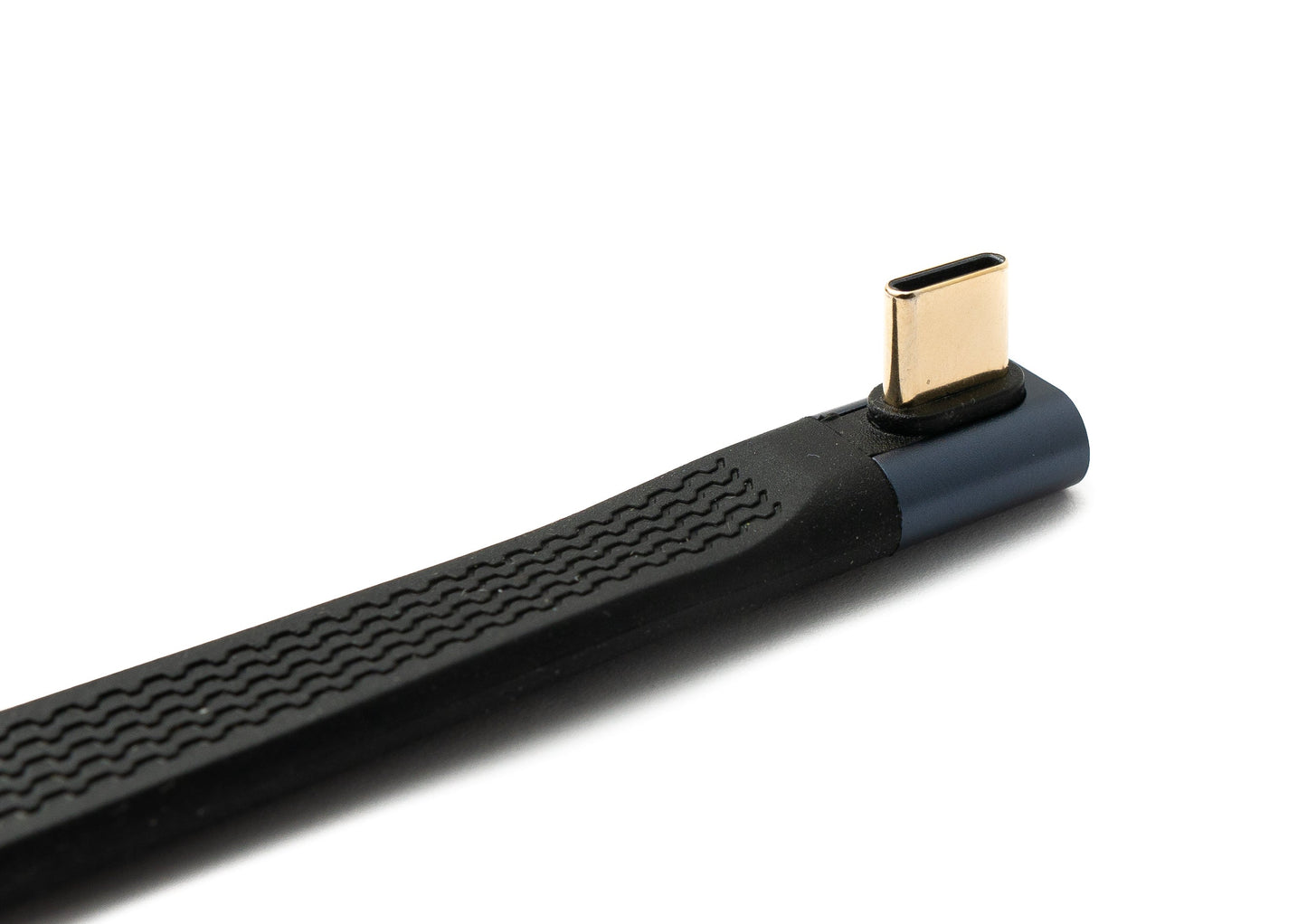 SYSTEM-S USB4 USB 10 cm snúra af gerðinni C karlkyns í karlkyns vinklaður flatur 40 Gbit/s 240 W USB 4.0 snúra