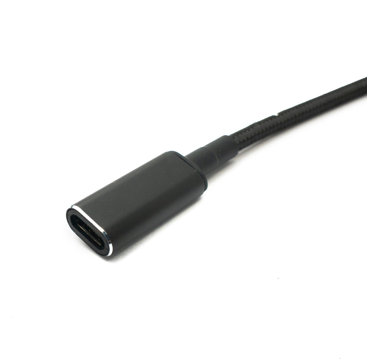 SYSTEM-S DC 20V snúra 15 cm 7,9 x 5,5 karlkyns í USB 3.1 Type C kvenkyns fléttað fyrir Lenovo