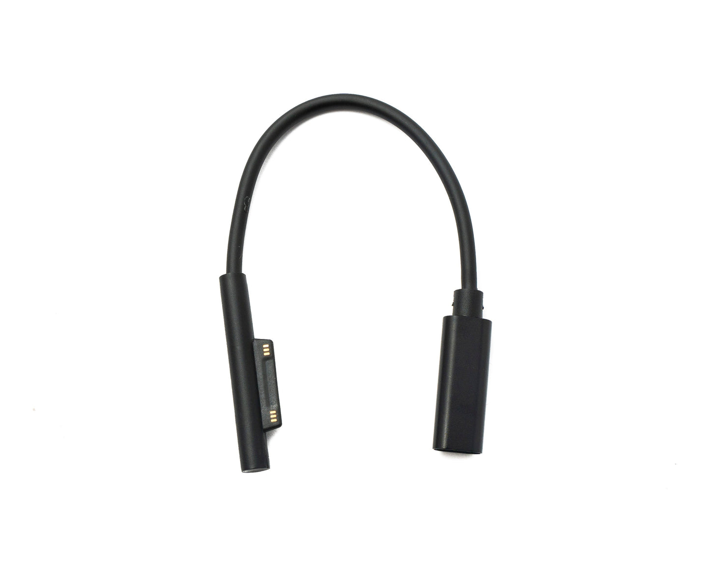 SYSTEM-S USB 3.1 snúra 15 cm Type C kvenkyns hleðslusnúra fyrir Microsoft Surface svart