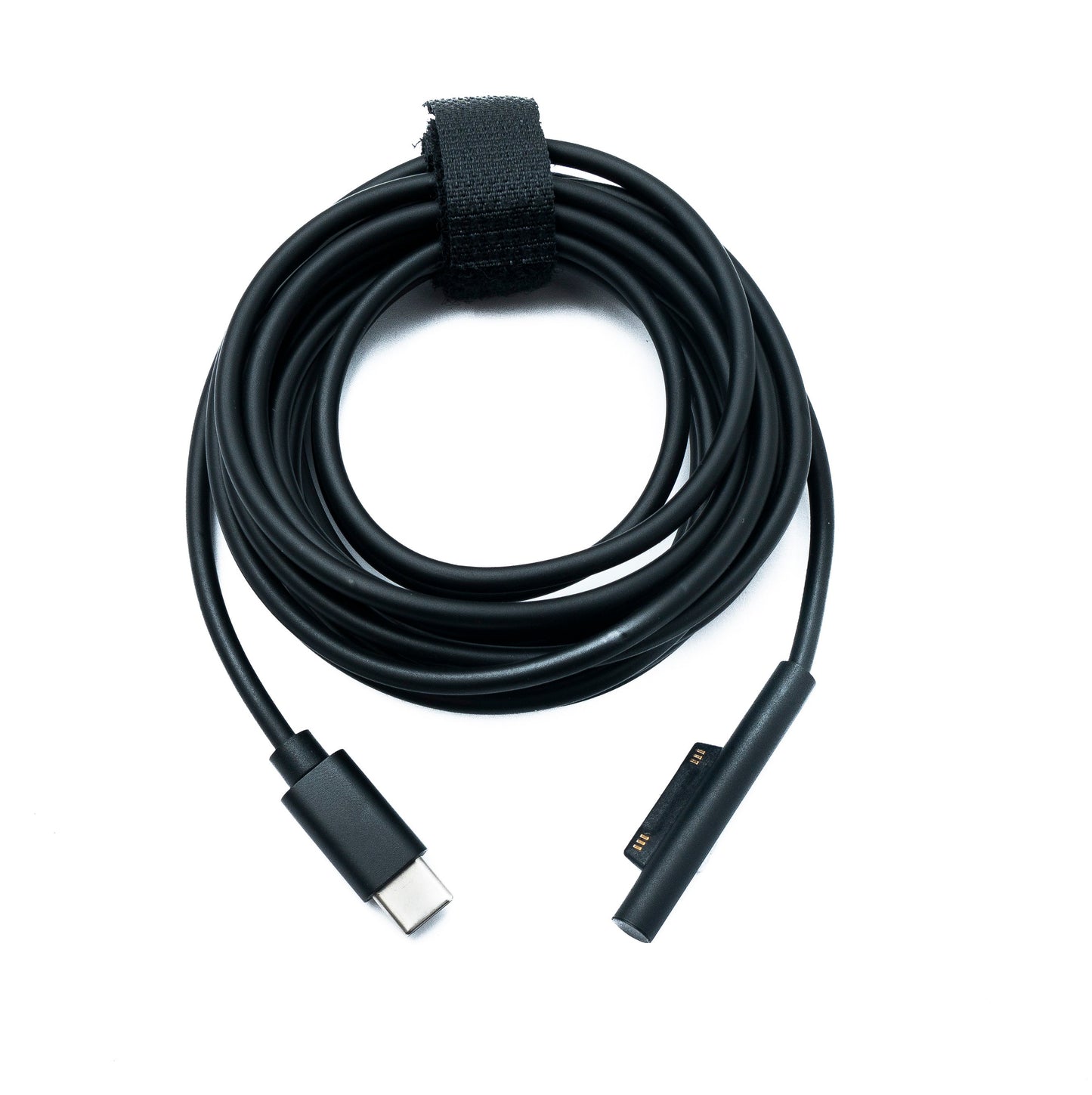 SYSTEM-S USB 3.1 snúra, 3 m hleðslusnúra fyrir Microsoft Surface, svört