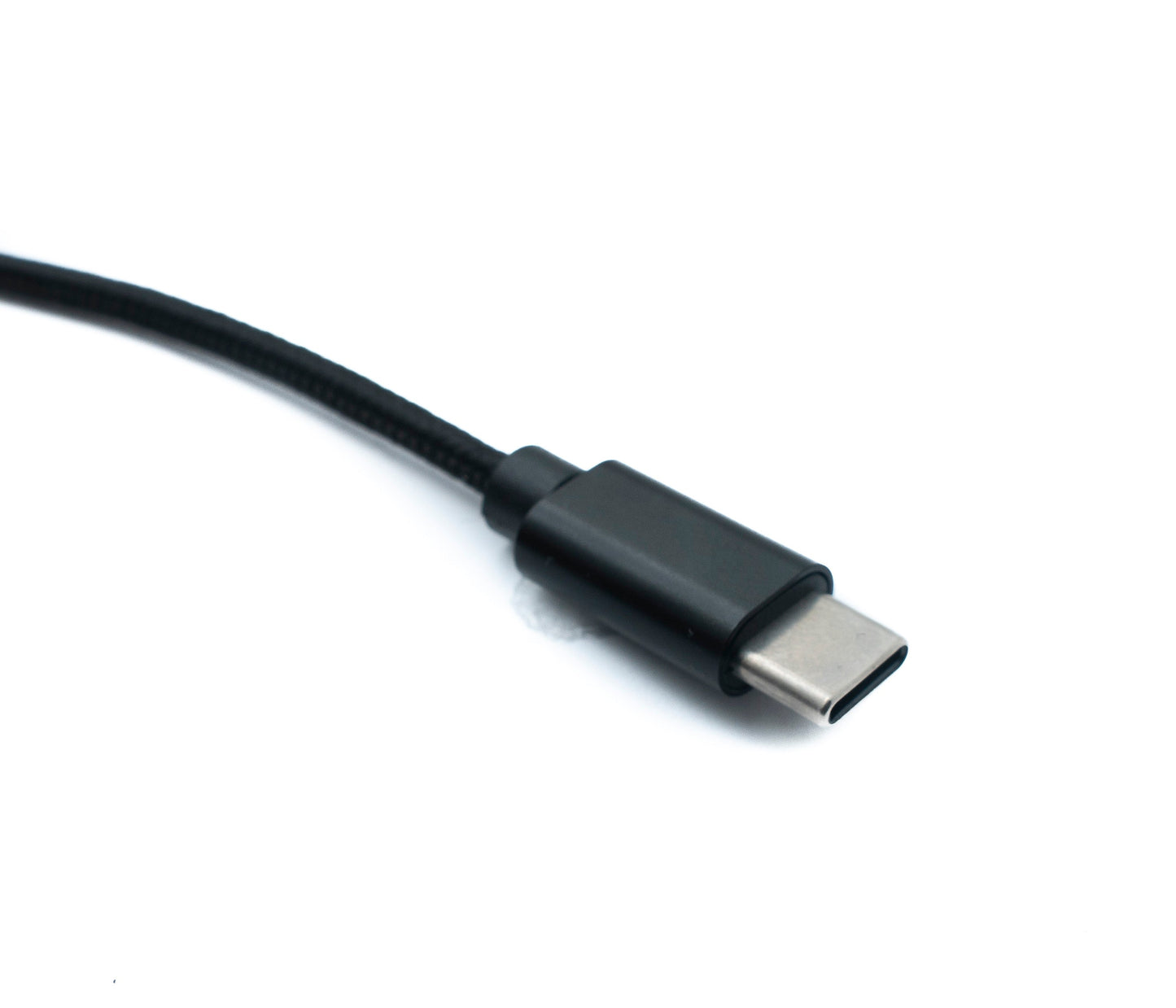 SYSTEM-S USB 3.1 snúra, 150 cm, hleðslusnúra fyrir Microsoft Surface, fléttuð í svörtu.