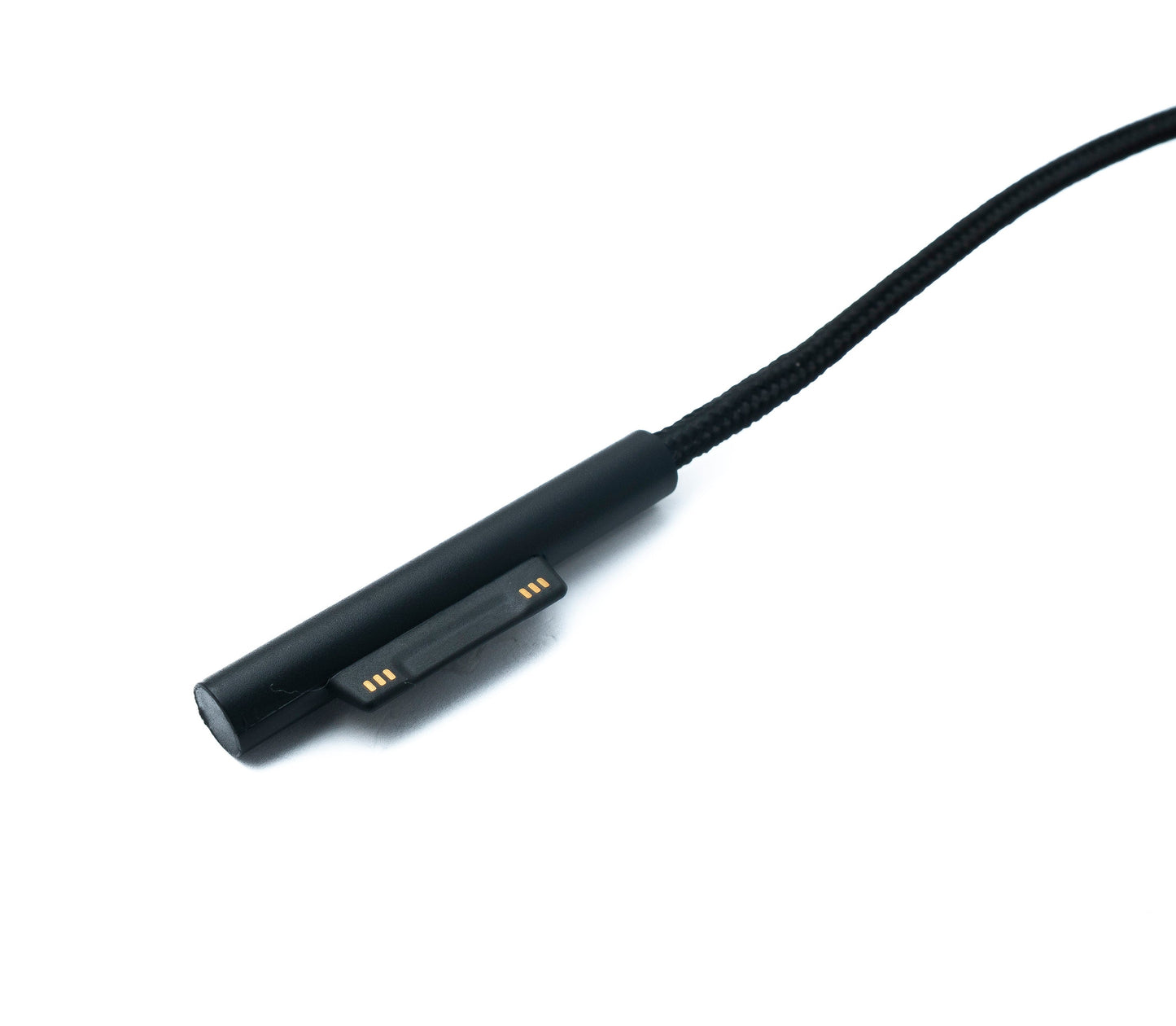 SYSTEM-S USB 3.1 snúra, 150 cm, hleðslusnúra fyrir Microsoft Surface, fléttuð í svörtu.
