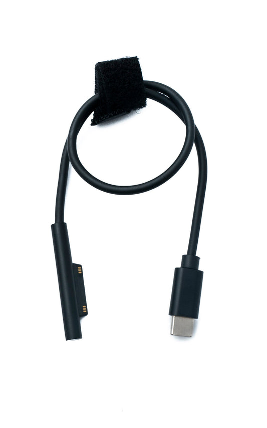 SYSTEM-S USB 3.1 cable 30 cm charging cable for Microsoft Surface in black