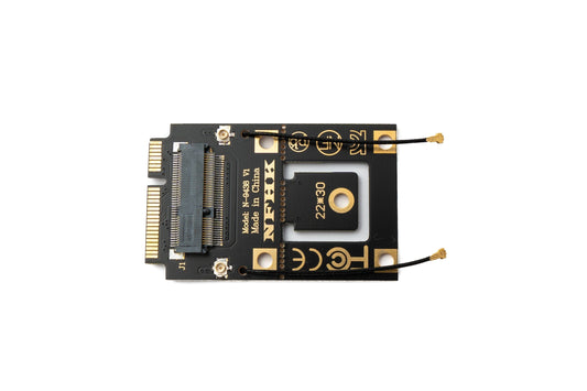 SYSTEM-S NGFF Adapter M.2 Key A zu Mini PCI E PCI Express Kabel für WLAN Bluetooth Karte