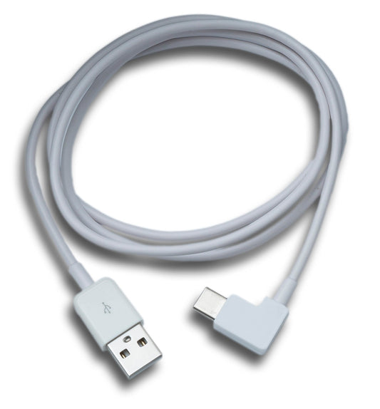 SYSTEM-S USB 3.1 snúra 100 cm Tegund C karlkyns í 2.0 A kvenkyns vinklaður Vinstri Hægri vinklaður