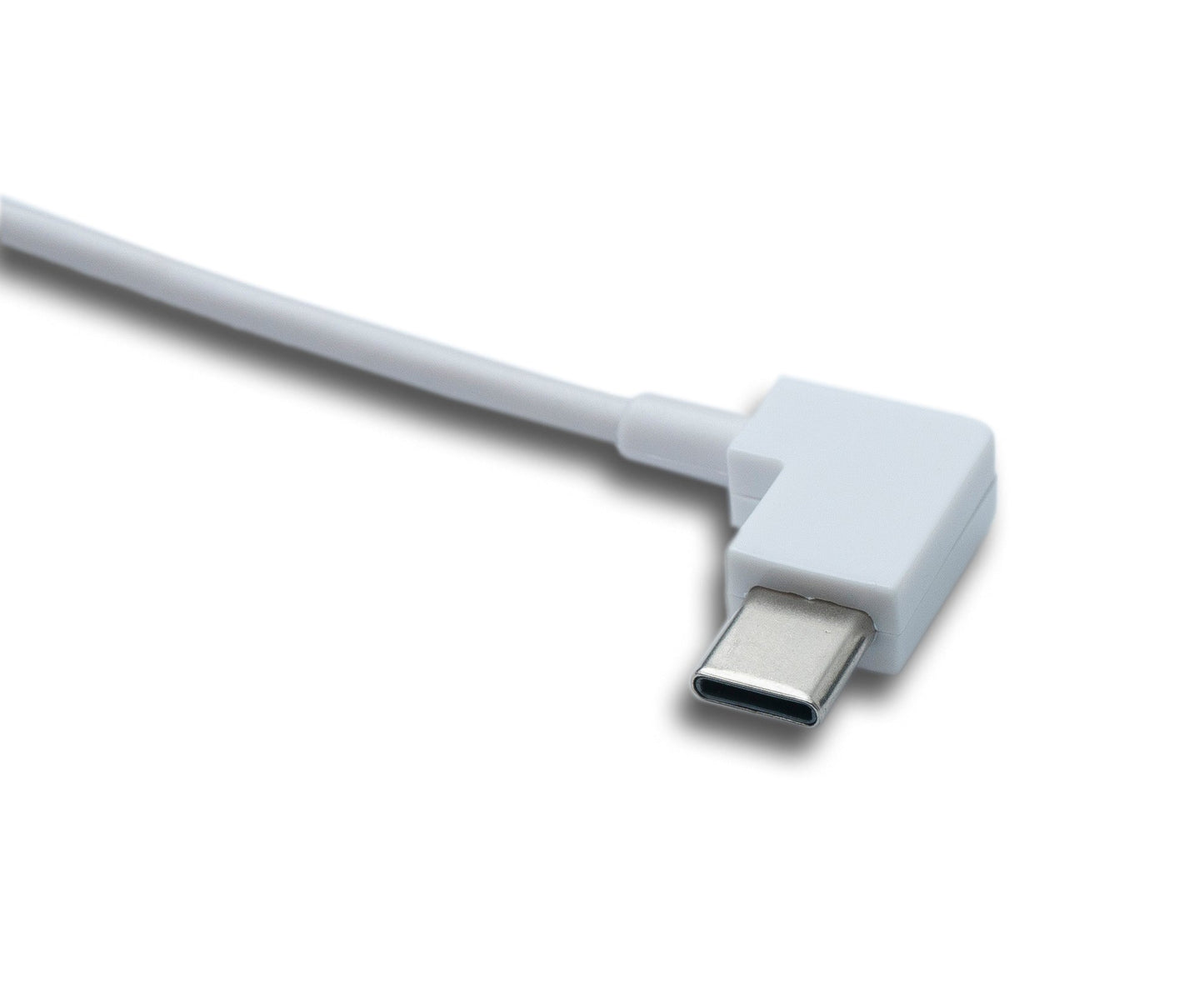 SYSTEM-S USB 3.1 snúra 100 cm Tegund C karlkyns í 2.0 A kvenkyns vinklaður Vinstri Hægri vinklaður