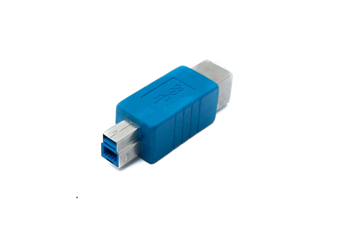 SYSTEM-S USB 3.0 millistykki af gerð B, karlkyns í kvenkyns, 5 Gbit/s, 100W, blár