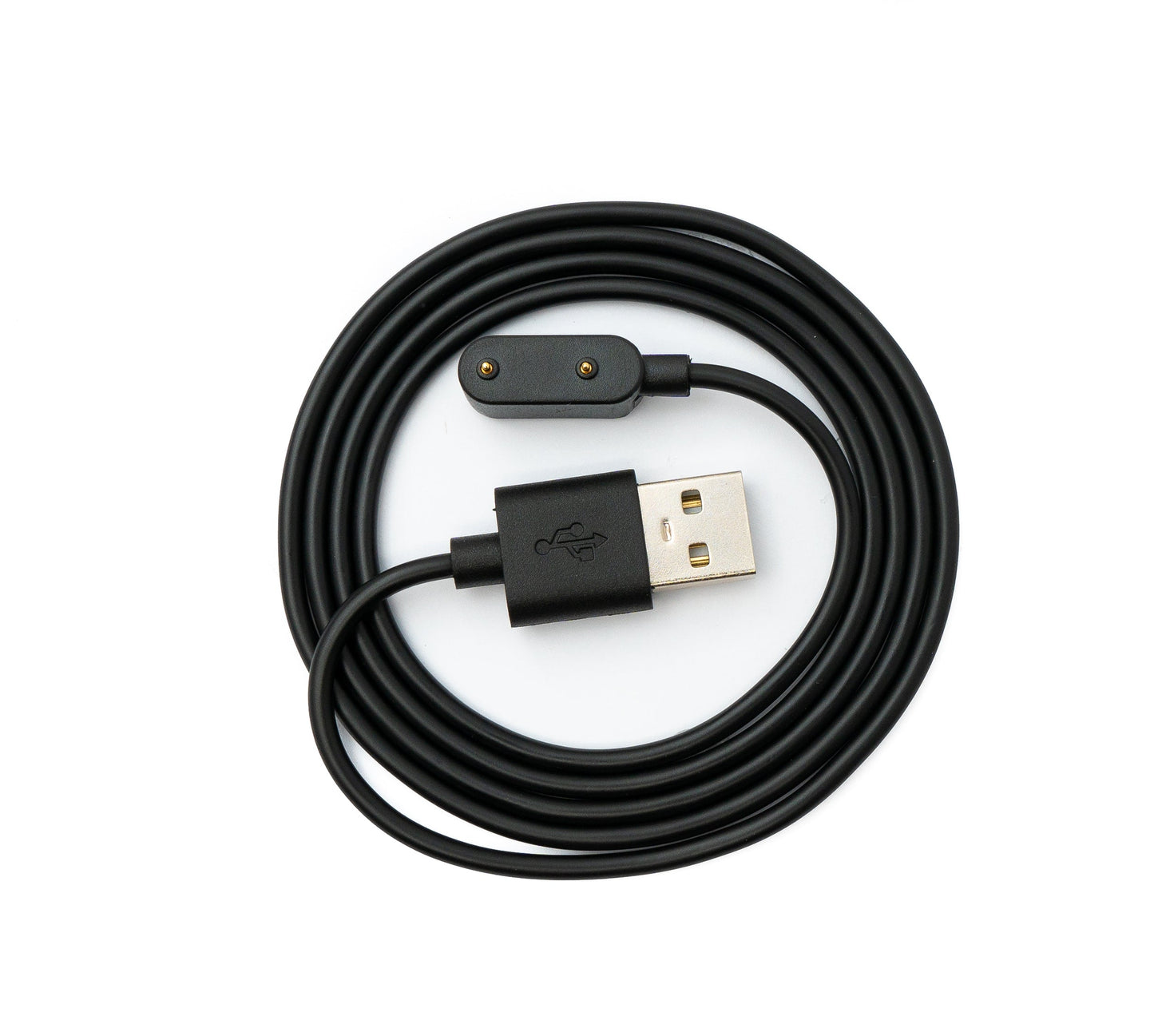 SYSTEM-S USB 2.0 snúra, 100 cm hleðslusnúra fyrir Oppo Band 2 snjallúr, svört