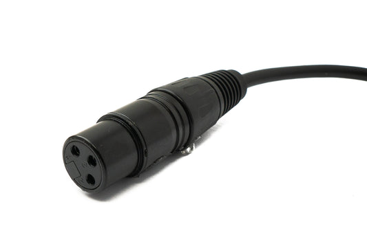 SYSTEM-S LAN cable 30 cm RJ45 socket to XLR 3 pin socket screw in black